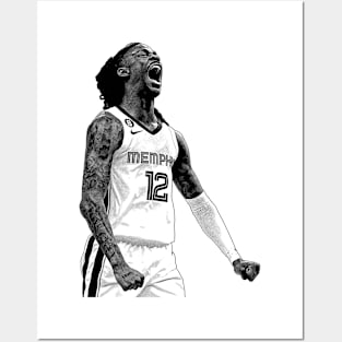 Ja Morant Gun Celly Posters and Art